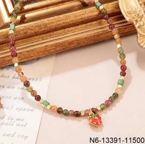 Strawberry Bead Neckpiece by 227102