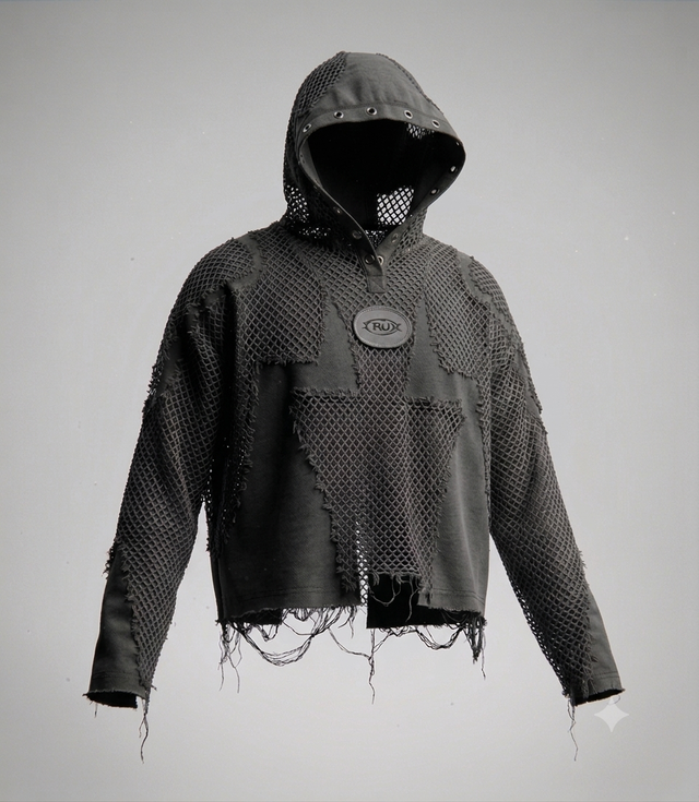 Thorn Net Hoodie — pants in blue | CRUX