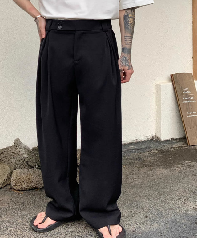 Vellop plain pants (3 colors) by CRUX