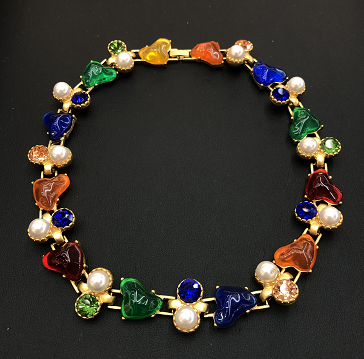 Heart Stone Gold Neckpiece by CRUX