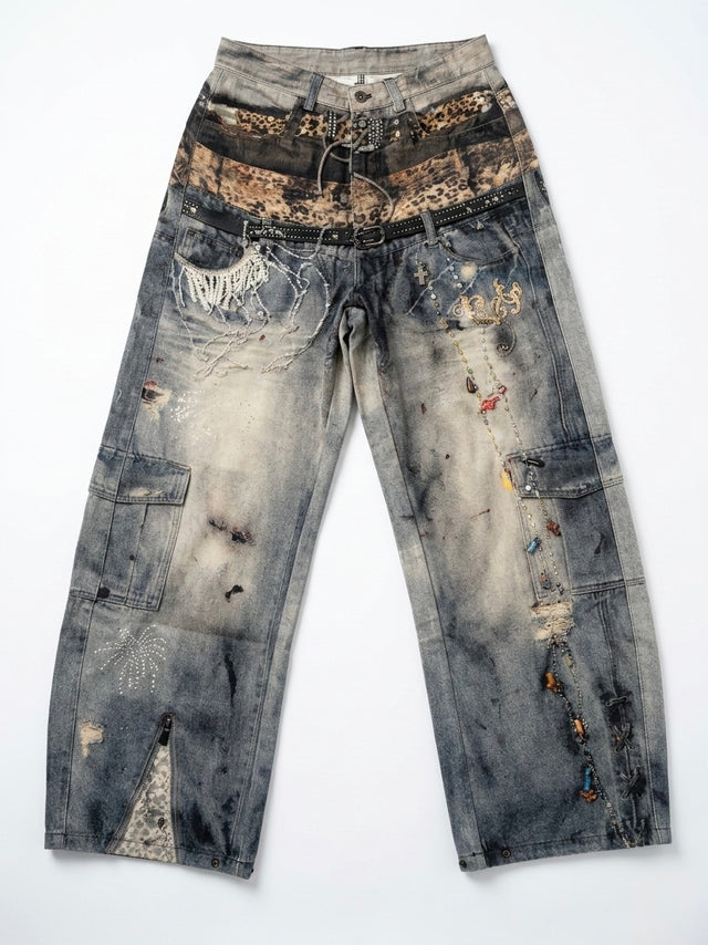 Belt Print Jean by CRUX