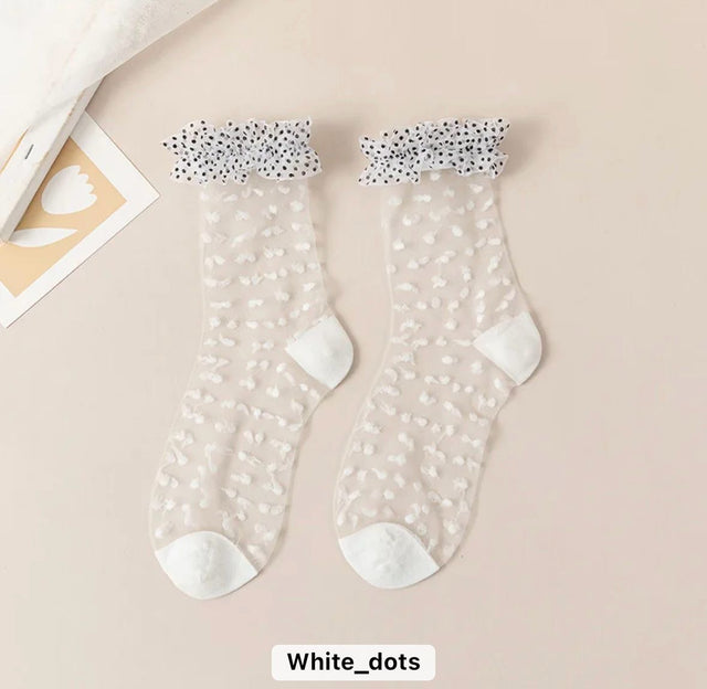 Dot Lace Sock by CRUX