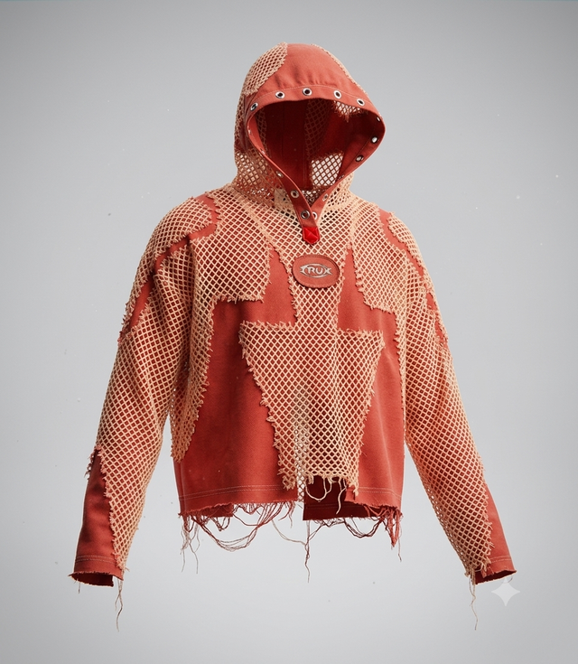 Thorn Net Hoodie — pants in blue | CRUX