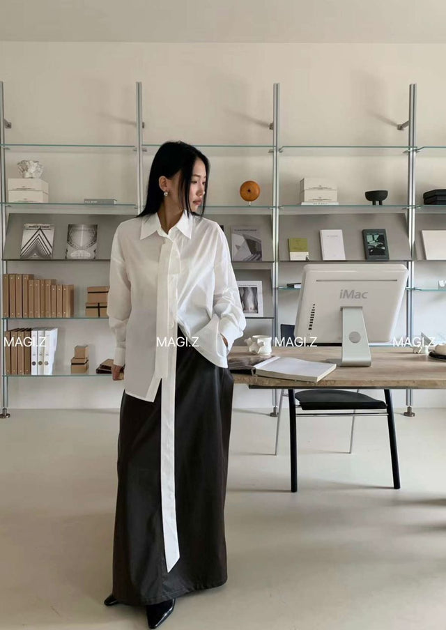 Taper White Shirt by 227102