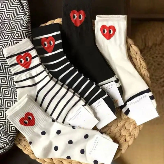 Cute Heart Socks by 227102