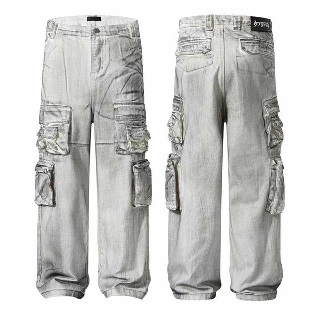 Chrotta Stained Denim Pant by CRUX