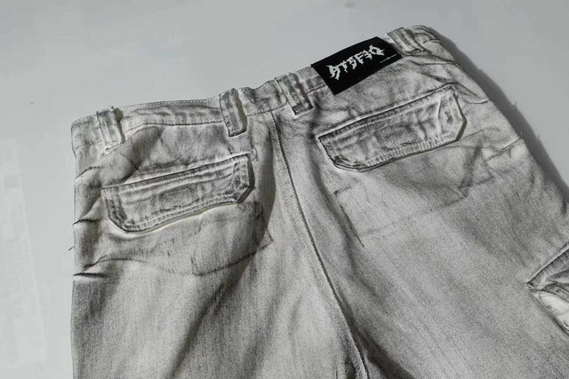 Chrotta Stained Denim Pant by CRUX