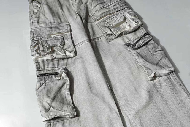 Chrotta Stained Denim Pant by CRUX