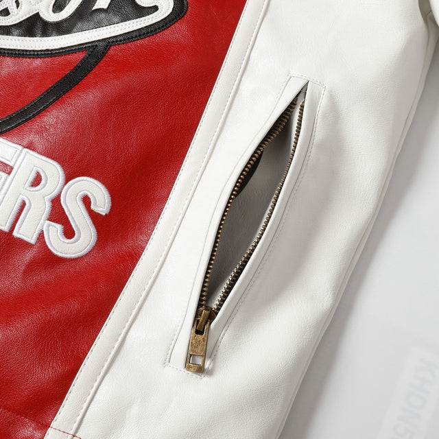 REM LEATHER JACKET WHITE by CRUX
