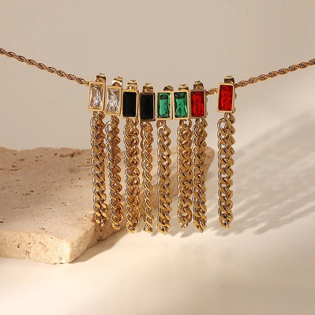 MAPLE CHAIN EARRINGS by CRUX