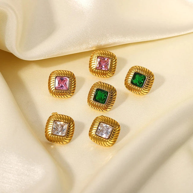 BUTTON EARRINGS by CRUX