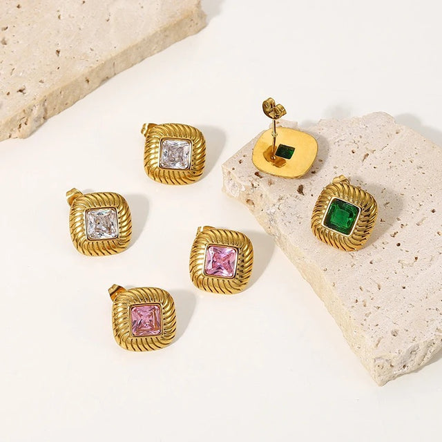 BUTTON EARRINGS by CRUX