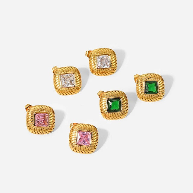BUTTON EARRINGS by CRUX