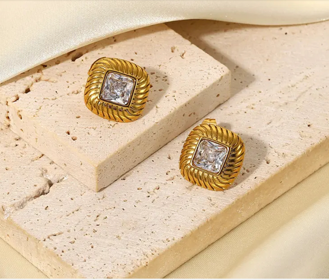 BUTTON EARRINGS by CRUX