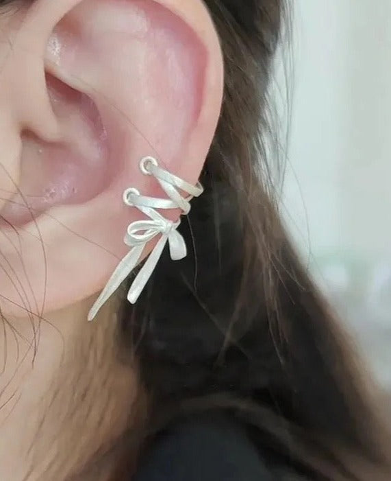 Lace Clip Earrings by CRUX