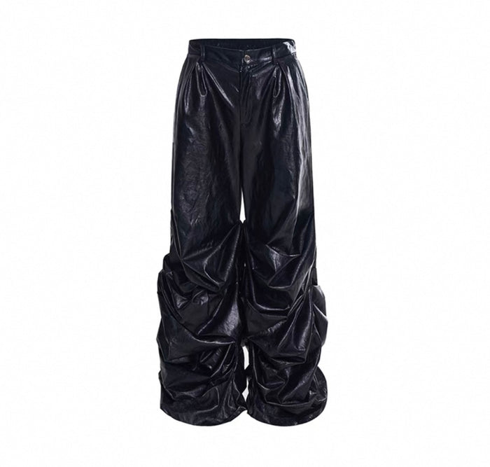 Ruched Leather Pant by CRUX
