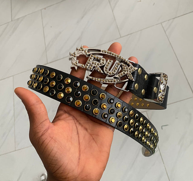 Hank Cx Rhinestone Belt by CRUX CUSTOM