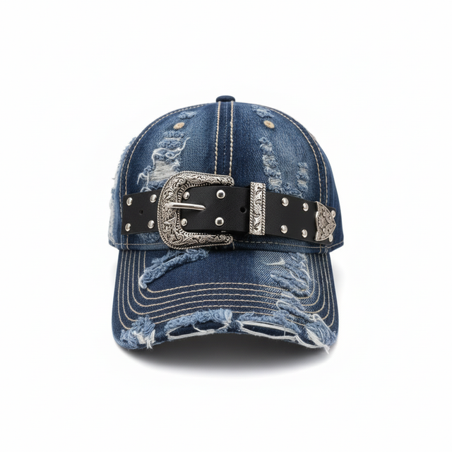 Buckle Denim Cap by CRUX