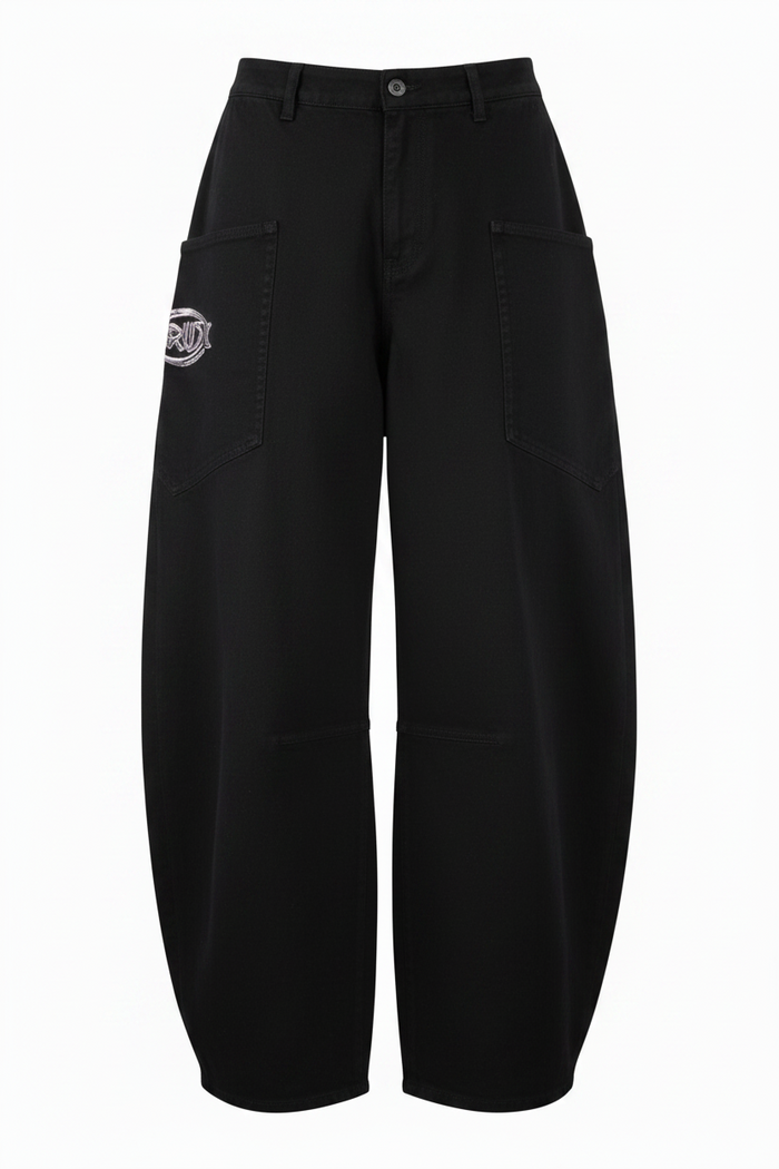 Curved Denim Pant (3 colors) — pants in black | CRUX