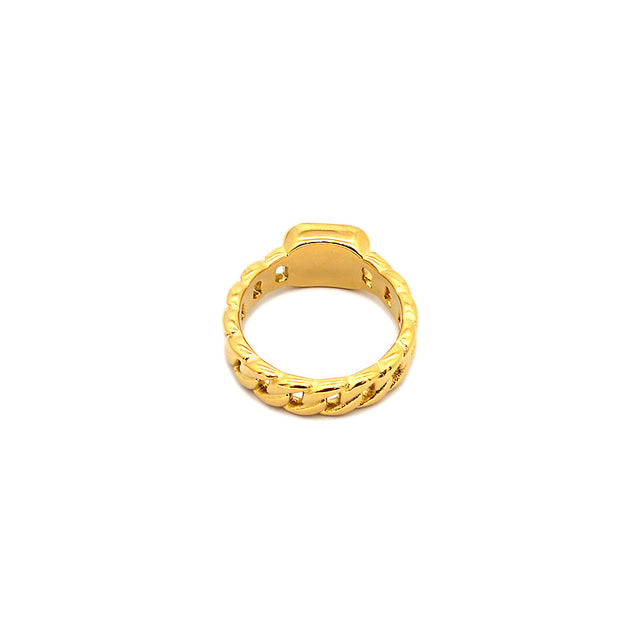 Cuban Gem Gold Ring by CRUX