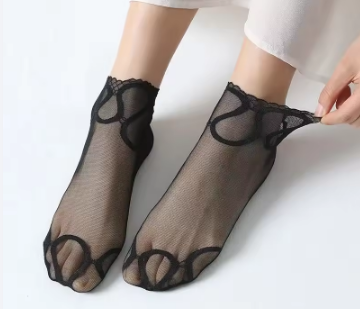 Mesh Maze Socks by 227102