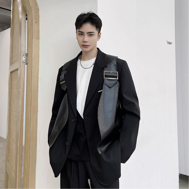 Strap Leather Vest by CRUX