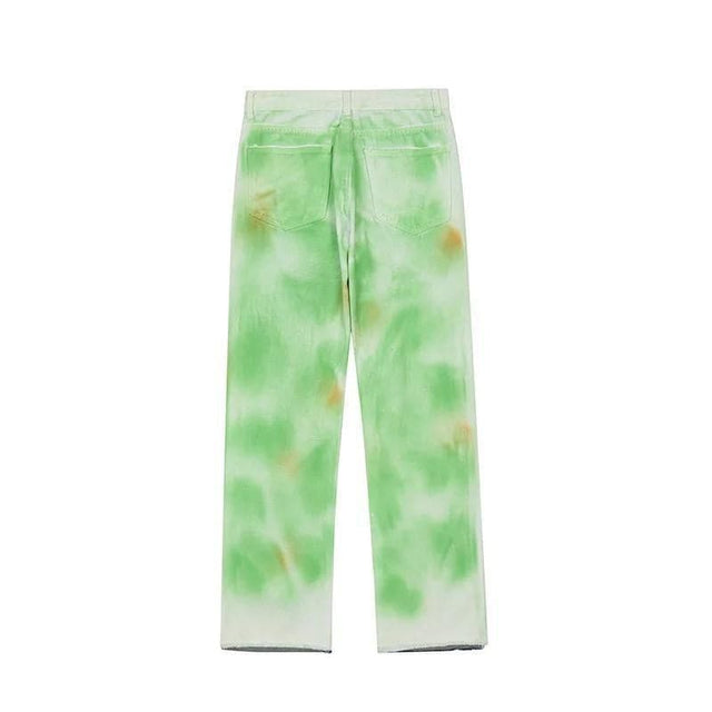 RIPPED GREEN DENIM by CRUX