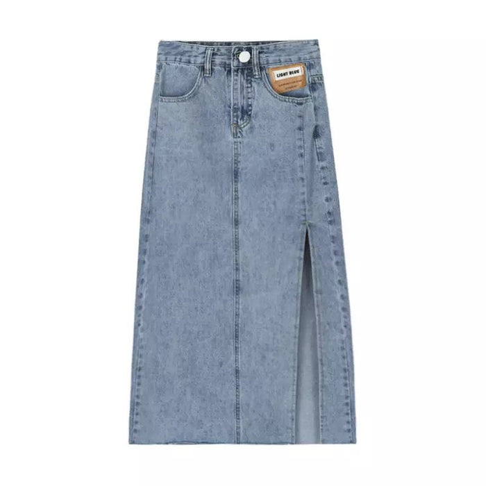 DENIM LONG SKIRT by 227102