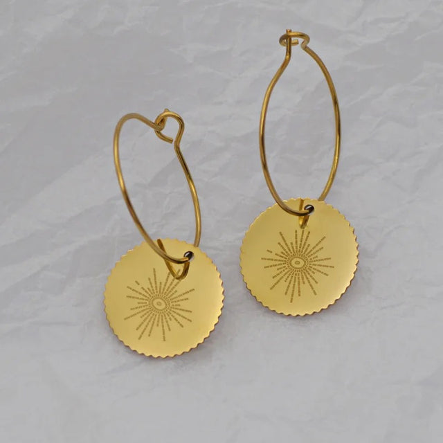 RETRO GOLD PLATED EARRINGS by CRUX