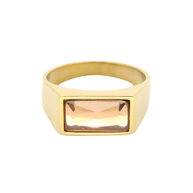 Peach Gem Ring by CRUX