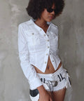 Bling White Top by 227102