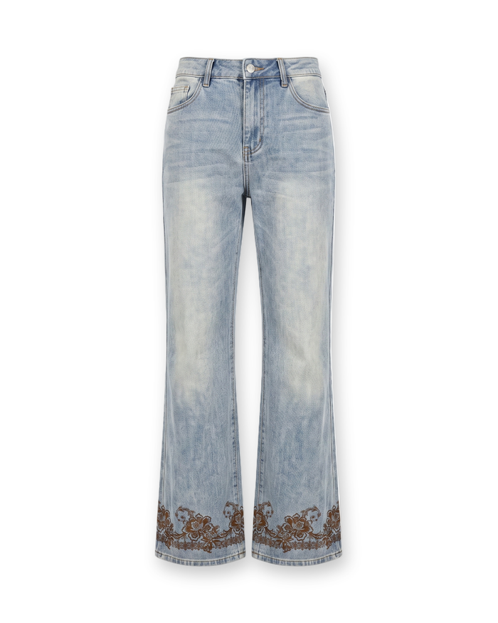 Fleur Print Bootcut Pant by ENO
