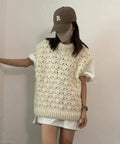 Big Knit Sleeveless Vest by CRUX