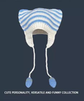 Dangle Stripe Knit Hat by CRUX