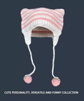 Dangle Stripe Knit Hat by CRUX