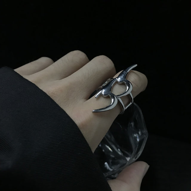 Horned Silver Ring