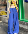 Blu wide pants by 227102