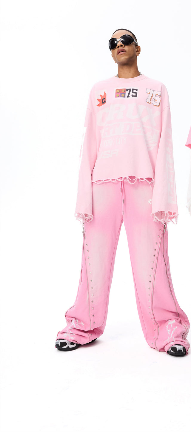 Dept Pink Tee by CRUX CUSTOM