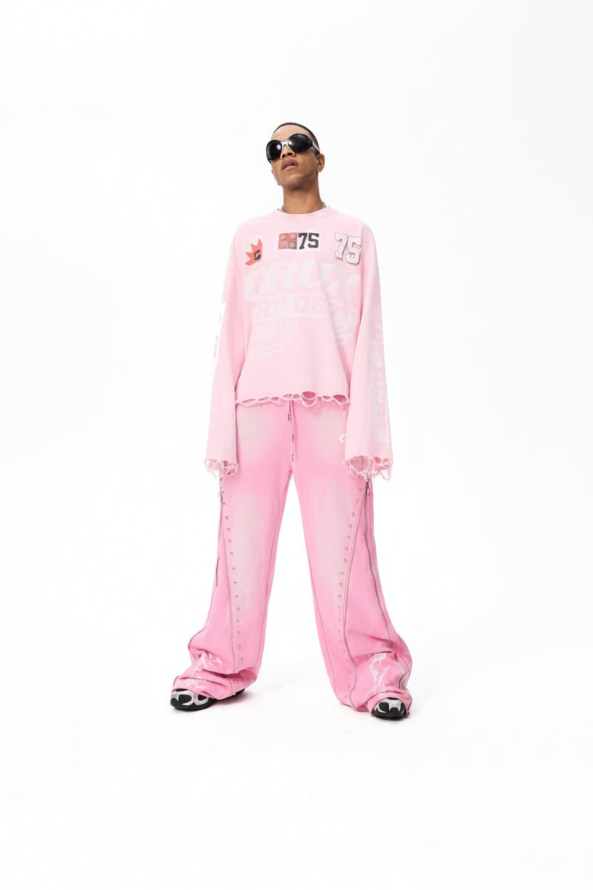 Dept Pink Tee by CRUX CUSTOM