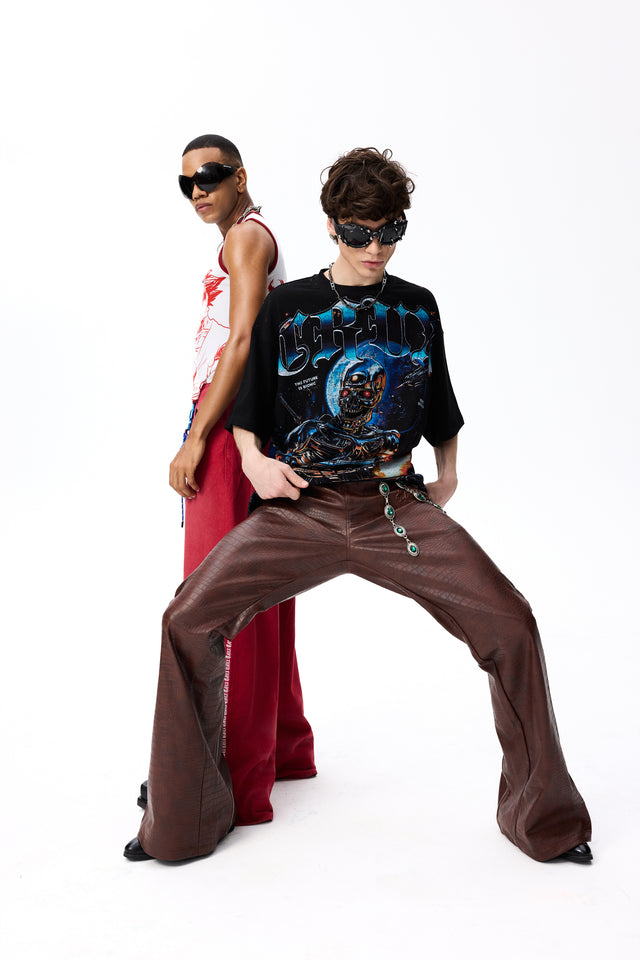 Oz Croc Leather Pant by CRUX CUSTOM