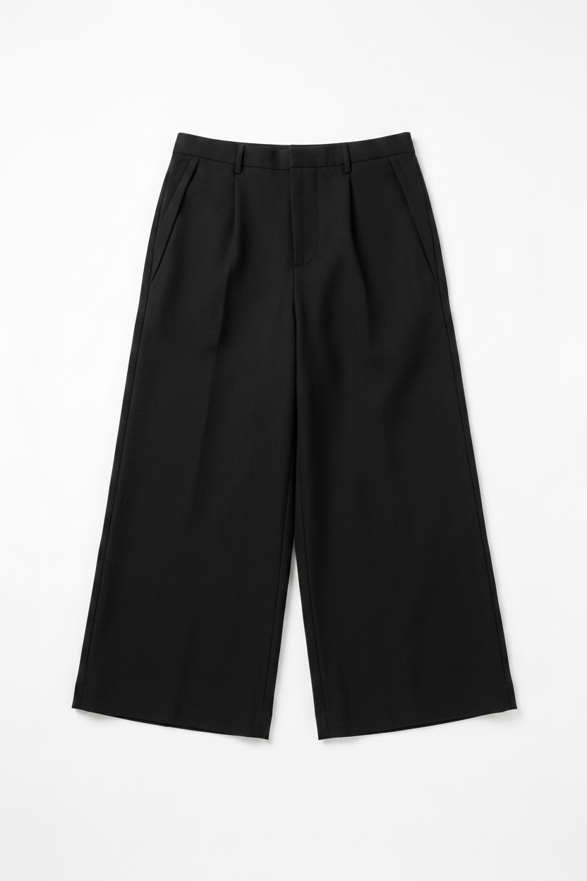 Hans Plain Pant — trousers in black | CRUX