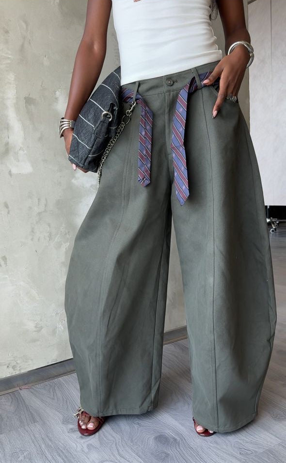 Curved Tie Pants by 227102
