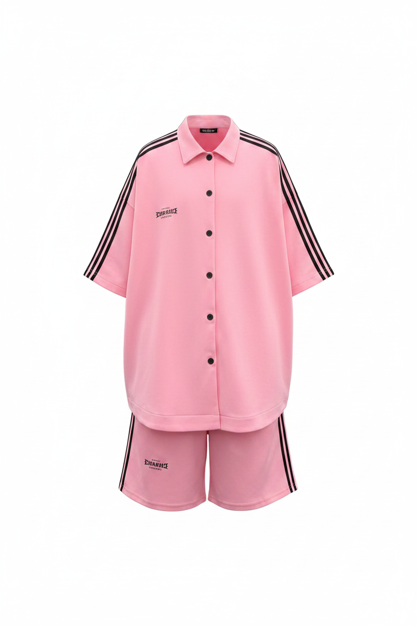 Kava Co-ord (3 colors) — shirt in pink | CRUX