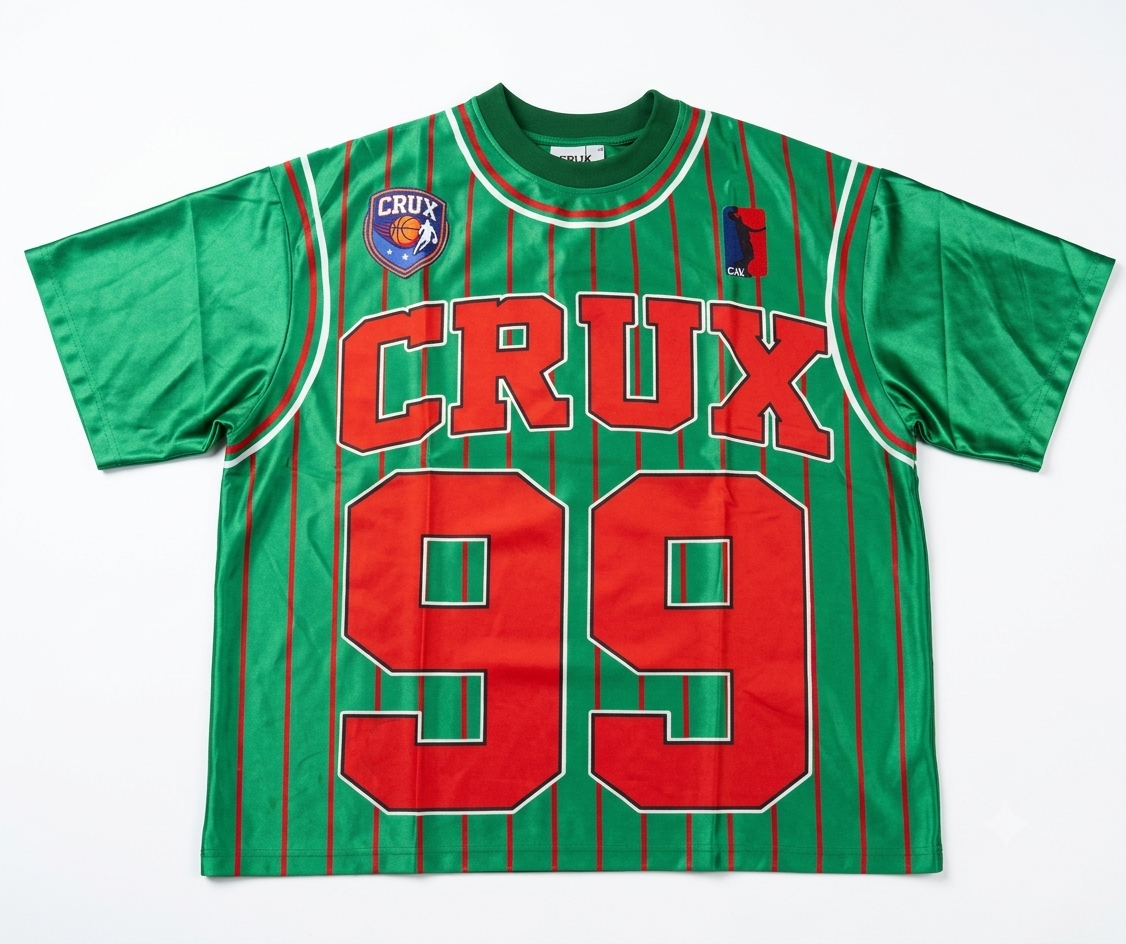 Ball Tee — jersey in green | CRUX