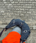 Buckle denim bag by 227102