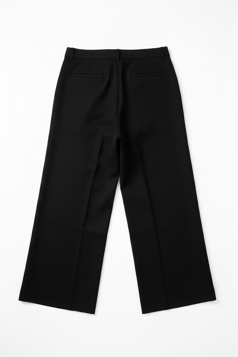 Hans Plain Pant — trousers in black | CRUX