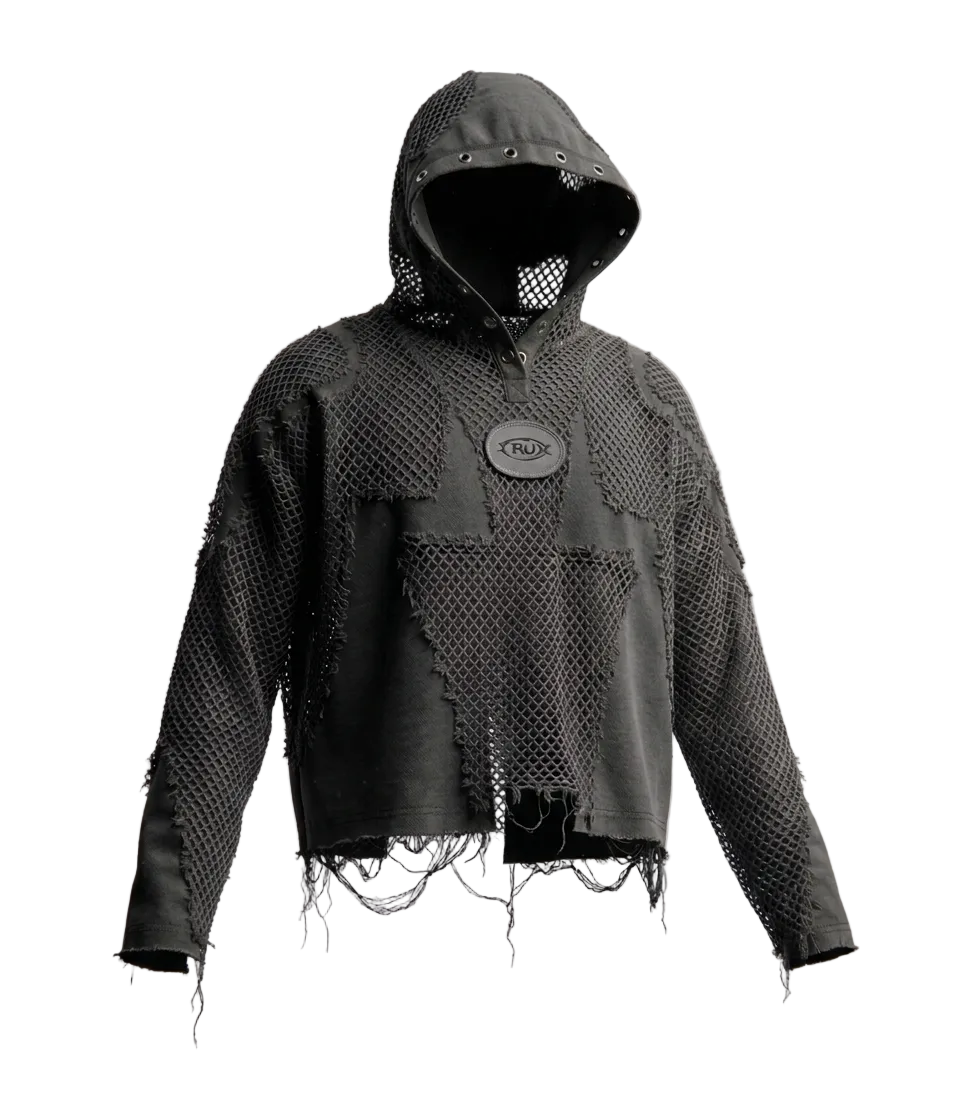 Thorn Net Hoodie — pants in blue | CRUX