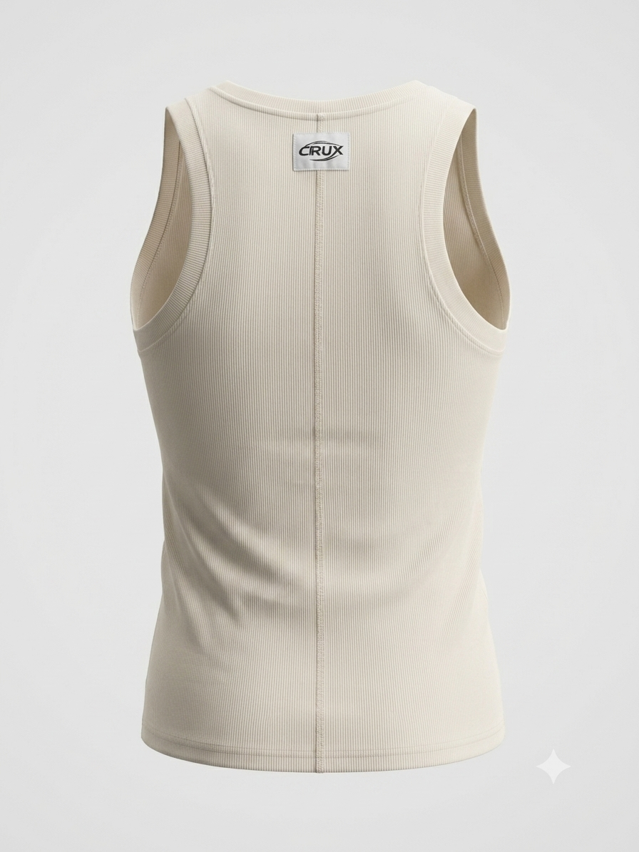 Mellow Tank Top in off-white | CRUX