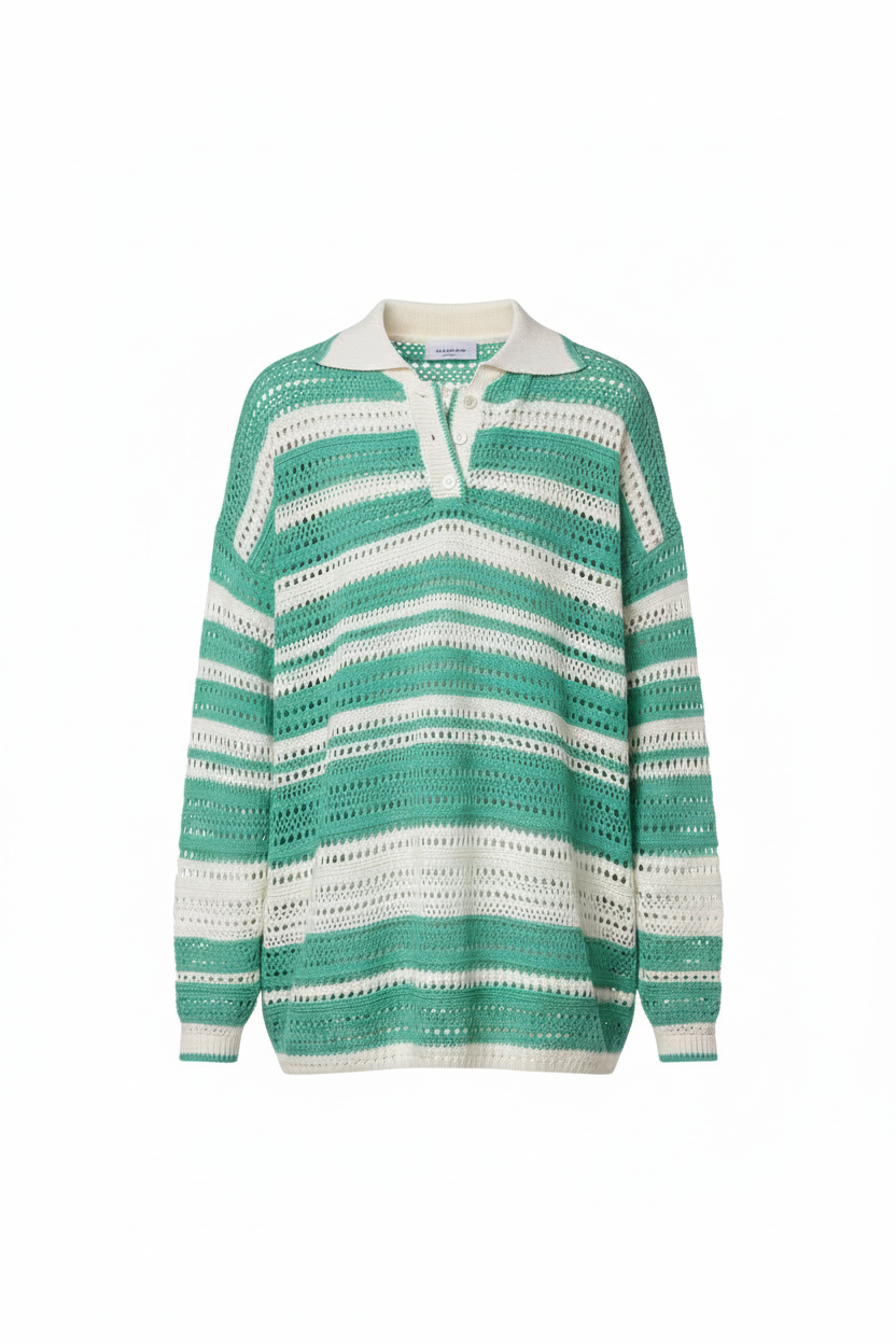 Davey Knit Sweatshirt — knitwear in pink | CRUX