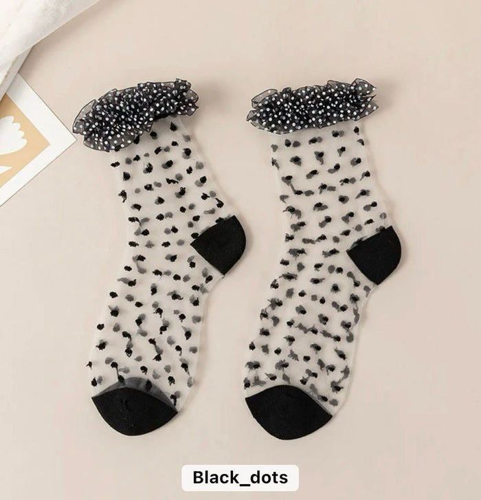 Dot Lace Sock by CRUX